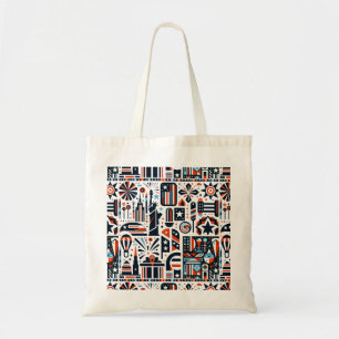 4th of July Generative Pattern Tote Bag