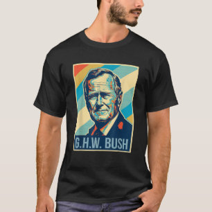 4th Of July George H W Bush President Retro Patrio T-Shirt
