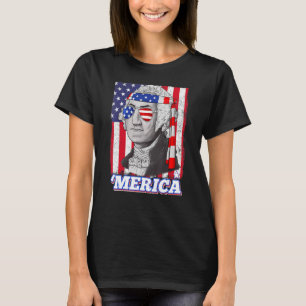 4th Of July George Washington Patriotic Merica Fla T-Shirt