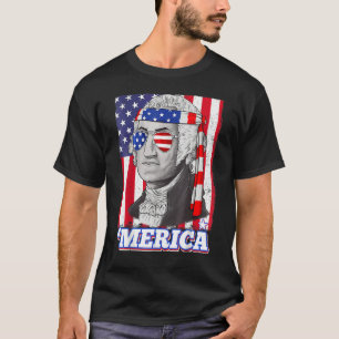 4th Of July George Washington Patriotic Merica Fla T-Shirt