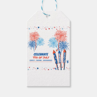 4th of july gift tags
