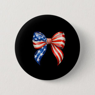 4th Of July Gnomes American Flag Patriotic Indepen 6 Cm Round Badge