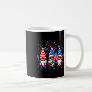 4th Of July Gnomes American Flag Patriotic Indepen Coffee Mug