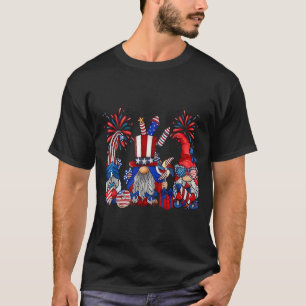4th Of July Gnomes Patriotic Funny Independence T-Shirt