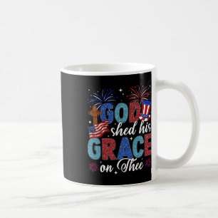 4th Of July God Shed His Grace On Thee 4th Of July Coffee Mug