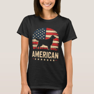 4th of july golden retriever dog owner american T-Shirt