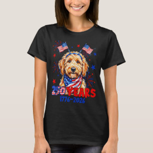 4th of july goldendoodle meme 250 years 1776-2026 T-Shirt