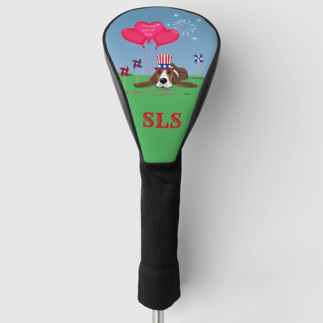 4th Of July   Golf Head Cover (Front)