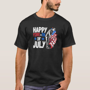 4th Of July Golf Player American Patriotic Usa Fla T-Shirt