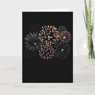 4th Of July Grand Finale Firework Show Red White B Card