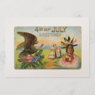 4th of July Greetings Card
