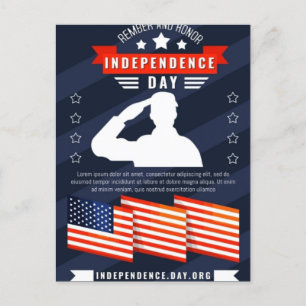 4th of July Greetings Postcard