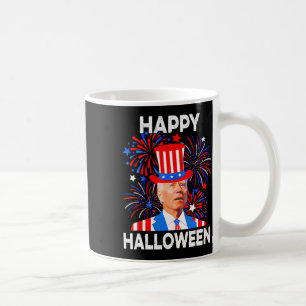 4th Of July Happy Halloween Funny Biden Confused  Coffee Mug