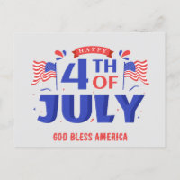 4th of July Happy Independence Day God Bless USA