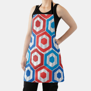 4th of July Hexagons Apron
