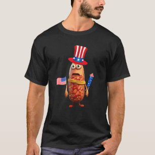 4th of July Hot Dog Hotdog 4th of July Independenc T-Shirt