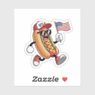 4th of July Hotdog American Independence 1776 