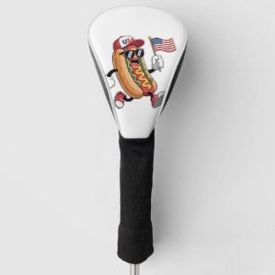 4th of July Hotdog American Independence 1776 Golf Head Cover