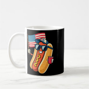 4th Of July Hotdog Funny Fourth Of July Patriotic Coffee Mug