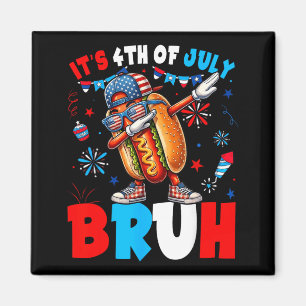4th of July Hotdog Funny Independence Day Boys Magnet