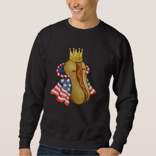 4th of July Hotdog Sunglasses America Flag Indepen Sweatshirt