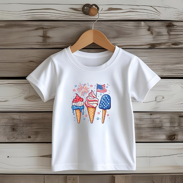 4th of July Ice Cream Kids’ T-Shirt (Creator Uploaded)