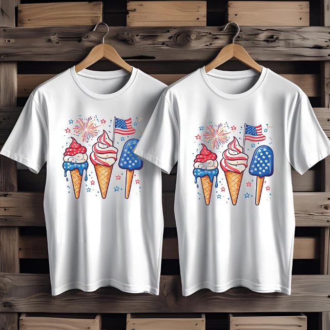 4th of July Ice Cream Men’s T-Shirt (Creator Uploaded)