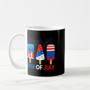 4th Of July Ice Creams Funny Patriotic American Fl Coffee Mug
