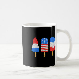4th Of July Ice Pops Red White Blue American Flag  Coffee Mug