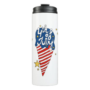 4th of July illustration 4th of July Independence  Thermal Tumbler