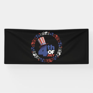4th Of July Independance Day 2.5x6 Vinyl Banner