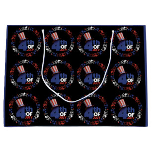 4th Of July Independance Day Large Gift Bag