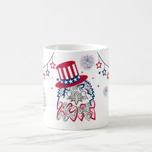 4th of July Independence Day American Eagle Coffee Mug