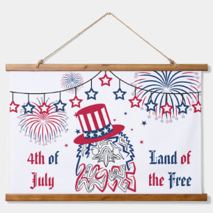 4th of July Independence Day American Eagle Hanging Tapestry