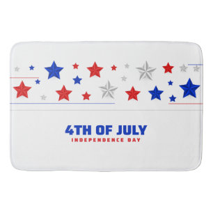 4th of July Independence Day Bath Mat