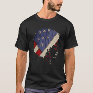 4th Of July Independence Day Black Girl US Flag Me T-Shirt