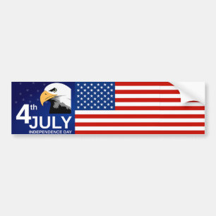 4th of July Independence Day Bumper Sticker