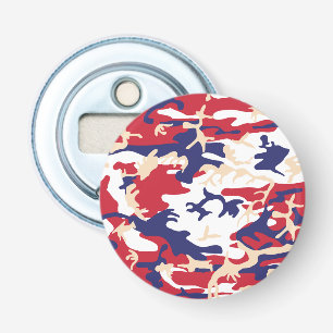 4th of July, Independence day, Camouflage Beige Bottle Opener