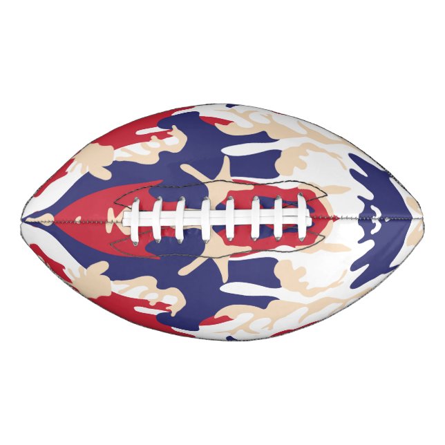 4th of July, Independence day, Camouflage Beige Football (Front)