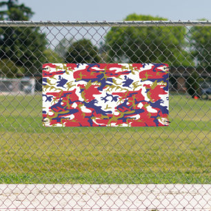 4th of July, Independence day, Camouflage Gold Banner