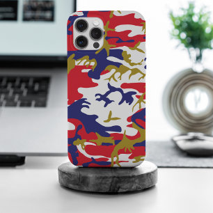 4th of July, Independence day, Camouflage Gold iPhone 15 Pro Max Case