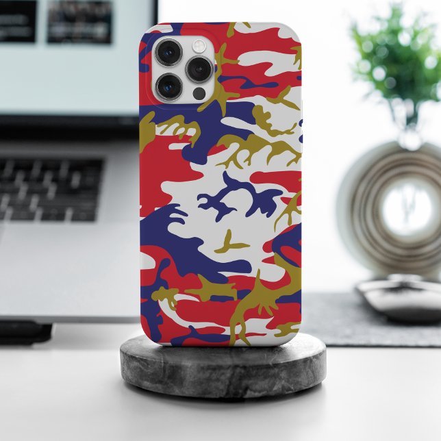 4th of July, Independence day, Camouflage Gold Case-Mate iPhone Case (Creator Uploaded)