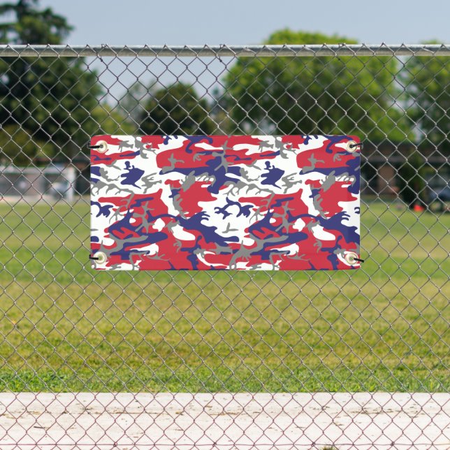 4th of July, Independence day, Camouflage Grey Banner (Insitu)