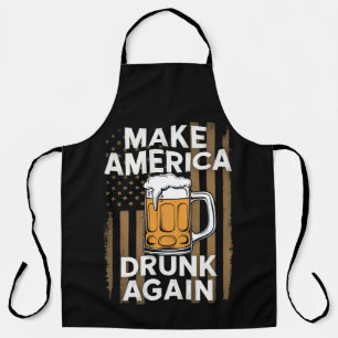4th of July Independence Day Drinking Beer Apron