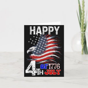 4th Of July independence day Eagle Lover Card