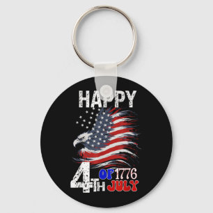 4th Of July independence day Eagle Lover Key Ring