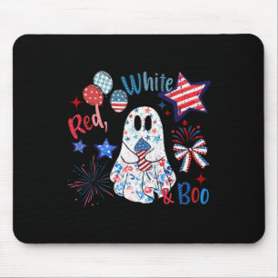 4th Of July Independence Day Funny Patriotic Spook Mouse Pad