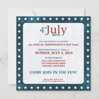 4th of July Independence Day | Party Invitations