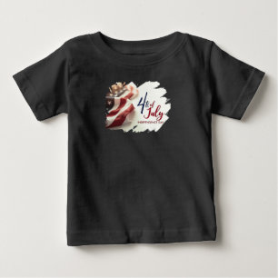 4th of July Independence Day Patriotic Design Baby T-Shirt