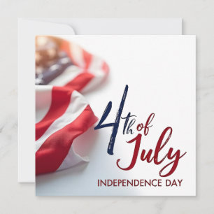 4th of July Independence Day Patriotic Design Card